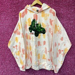 Gorillaz Self-Titled Album Cover Tie-Dye Hoodie Size 3XL